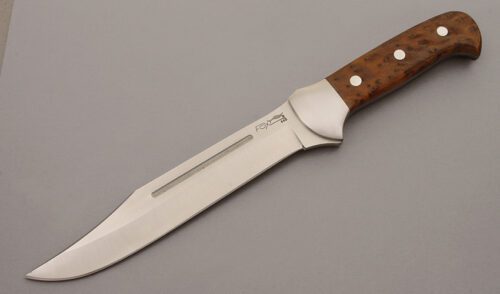 Fox Cutlery Fox Forest with Birdseye Maple Handle Scales handle material - Obverse Side - Item #KLC10299