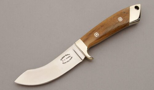 Frank Ownby Skinner with Oosic Handle Scales handle material - Obverse Side - Item #KLC10311