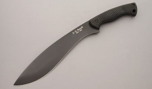 A.G. Russell Kukri with Black FRN Scales handle material - Obverse Side - Item #KLC10319