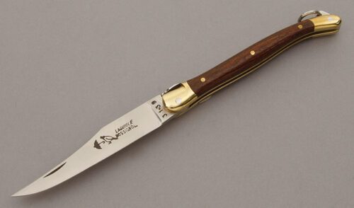 Laguiole Knives Rossignol Folder with Exotic Wood Handles handle material - Obverse Side - Item #KLC10341