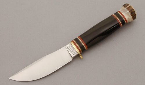 Marble's Knives Fieldcraft with Buffalo Horn Handle handle material - Obverse Side - Item #KLC10343
