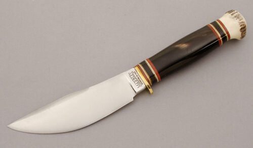 Marble's Knives Woodcraft with Buffalo Horn Handle handle material - Obverse Side - Item #KLC10344