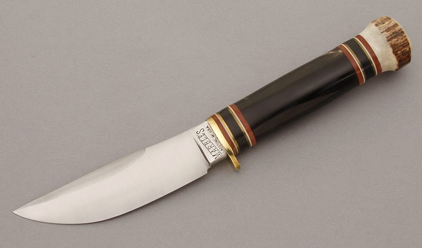 Marble's Knives Fieldcraft with Buffalo Horn Handle handle material - Obverse Side - Item #KLC10345