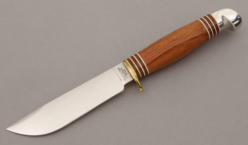 Marble's Knives Mini Expert with Tigerwood Handle handle material - Obverse Side - Item #KLC10346