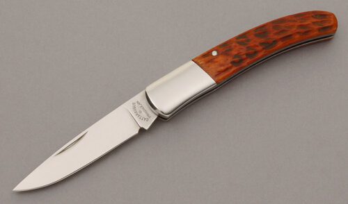 Cattaraugus Cutlery KCC CM-17 Mediterranean Barlow with Brown Jigged Bone Scales handle material - Obverse Side - Item #KLC10359