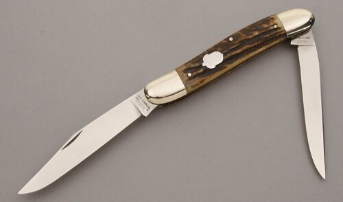 A.G. Russell Super Muskrat with India Stag Scales handle material - Obverse Side - Item #KLC10363