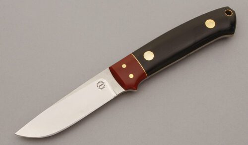 Dozier Knives Buffalo River Hunter with Black G-10 Scales handle material - Obverse Side - Item #KLC10372