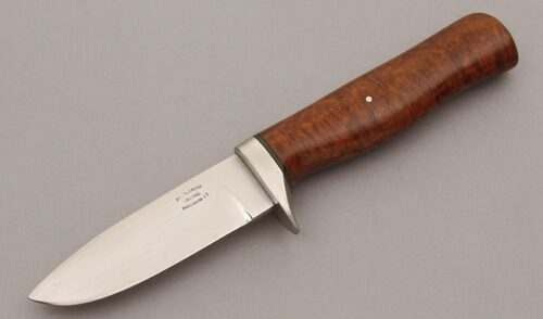 Kevin Cross Small Hunter with Rosewood Handle handle material - Obverse Side - Item #KLC10376