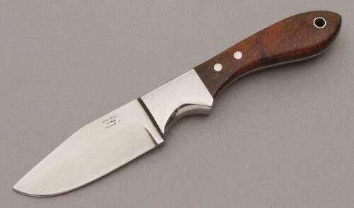 Kevin Cross Small Hunter with Desert Ironwood Scales handle material - Obverse Side - Item #KLC10377