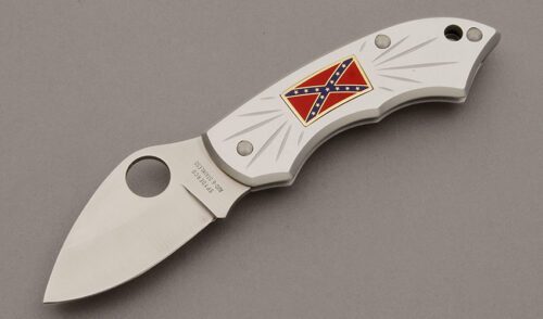 Spyderco Knives C72P Pride Slip Joint Folder with Aluminum Handle handle material - Obverse Side - Item #KLC10421