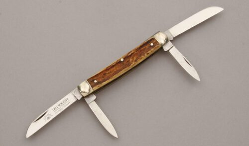 Carl Schlieper Eye Brand Congress with Stag Handle Scales handle material - Obverse Side - Item #KLC10436