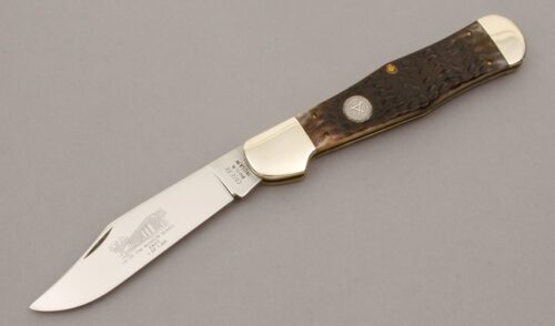 Case Cutlery 1990 NKCA 1st Museum Series with Jigged Bone Handle Scales handle material - Obverse Side - Item #KLC10466