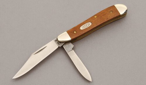 Case Cutlery 7220 Peanut with Maple Wood Scales handle material - Obverse Side - Item #KLC10469