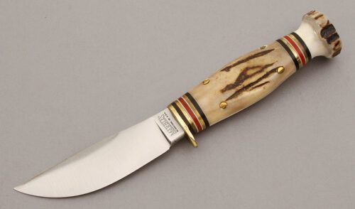 Marble's Knives Fieldcraft with Stag Handle handle material - Obverse Side - Item #KLC10488