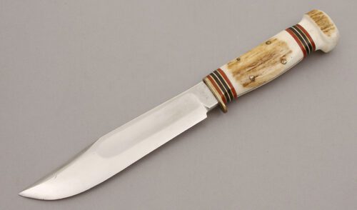 R.J. Young Marble's Ideal with Stag Handle handle material - Obverse Side - Item #KLC10489