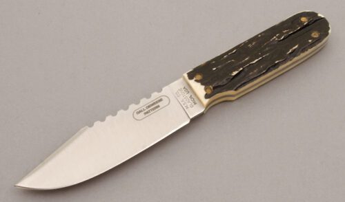 Marble's Knives 2003 Dall DeWeese Hunter with Stag Bone Handle Scales handle material - Obverse Side - Item #KLC10490