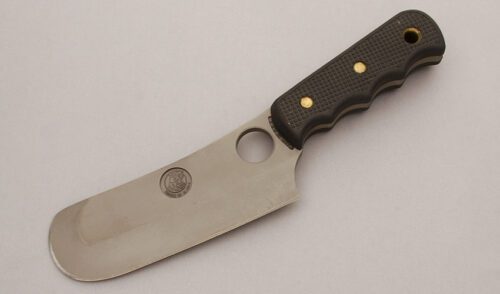 Knives of Alaska Alaskan Brown Bear Cleaver with Suregrip Handle Scales handle material - Obverse Side - Item #KLC10498