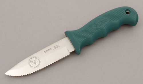 Cutco Knives Drop Point Hunter with Thermoplastic Elastomer Handle handle material - Obverse Side - Item #KLC10499
