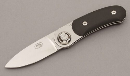 A.G. Russell Paul Axial Lock Folder with Black Zytel Handle Scales handle material - Obverse Side - Item #KLC10500