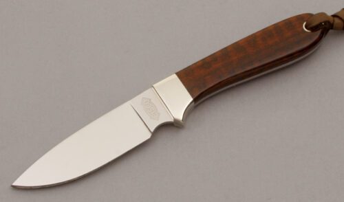 Cisco Knives Small Hunter with Snakewood Handle Scales handle material - Obverse Side - Item #KLC10507