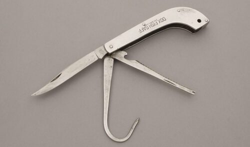 Western States Cutlery Fishing Folder with Aluminum Frame handle material - Obverse Side - Item #KLC10521