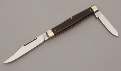 Hen & Rooster Double End Jack with African Blackwood Scales handle material - Obverse Side - Item #KLC10528