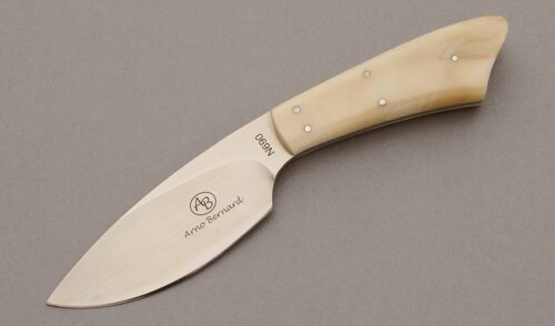 Arno Bernard Small Hunter with Warthog Tusk Ivory Scales handle material - Obverse Side - Item #KLC10551