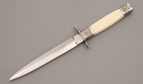 J. Nowill & Sons Dagger with Ivory Handle handle material - Obverse Side - Item #KLC10556