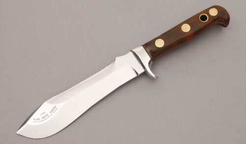 Puma Knives 6399 White Hunter with Jacaranda Wood Handle Scales handle material - Obverse Side - Item #KLC10566