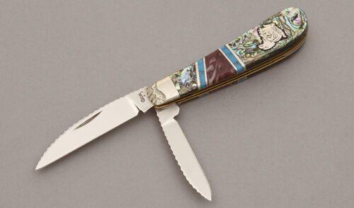 Case/Brian Yellowhorse TB62117 Swayback Jack with Abalone