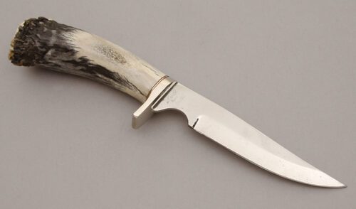 North & Prater Hunter with Stag Crown Handle handle material - Obverse Side - Item #KLC10600
