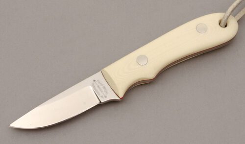 Deryl Wright Hunter with White G10 Handle Scales handle material - Obverse Side - Item #KLC10603