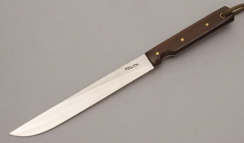Randall Knives Model 10-7 Salt Fisherman with Rosewood Handle Scales handle material - Obverse Side - Item #KLC10609
