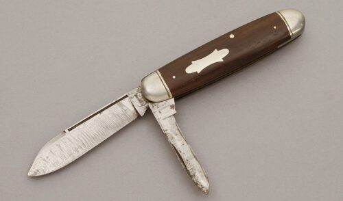 Remington Knives R328 Two Blade Jack with Rosewood Handle Scales handle material - Obverse Side - Item #KLC10613