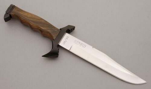 Jose Ranz Commando Bowie with Rosewood Handle handle material - Obverse Side - Item #KLC10631