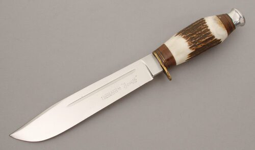 J. Nowill & Sons Bowie with Stag Handle handle material - Obverse Side - Item #KLC10639