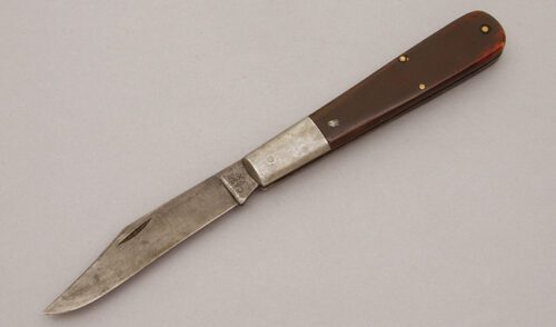 Case Cutlery 6143 Grandaddy Barlow with Smooth Bone Handle Scales handle material - Obverse Side - Item #KLC10644