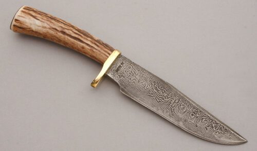 Floyd Medlin Hunter with Stag Handle handle material - Obverse Side - Item #KLC10709