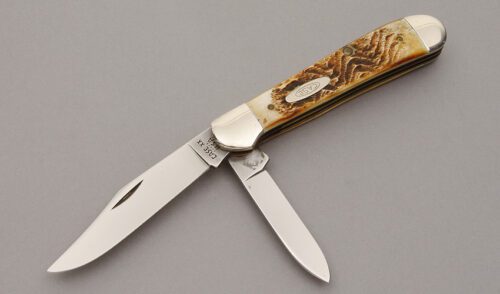 Case Cutlery 5249 Copperhead with Brown Jigged Bone Scales handle material - Obverse Side - Item #KLC10716
