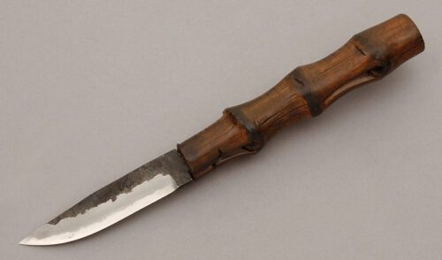 A.G. Russell Japanese Little Hunter with Bamboo Handle handle material - Obverse Side - Item #KLC10730