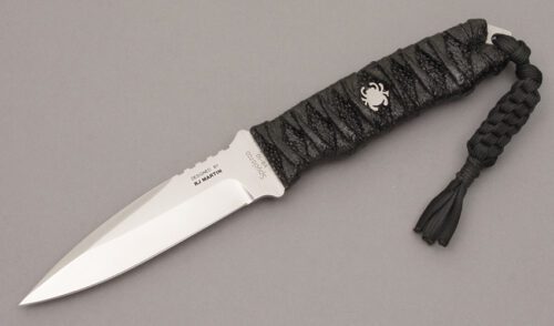 Spyderco Knives R.J. Martin "Kumo" with Cord Wrapped Ray Skin Handle handle material - Obverse Side - Item #KLC10790
