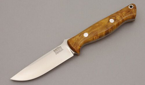 Bark River Knife & Tool Gunny with Pistachio Wood Handle Scales handle material - Obverse Side - Item #KLC10791