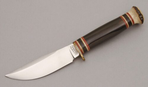 Marble's Knives Fieldcraft with Buffalo Horn Handle handle material - Obverse Side - Item #KLC10794