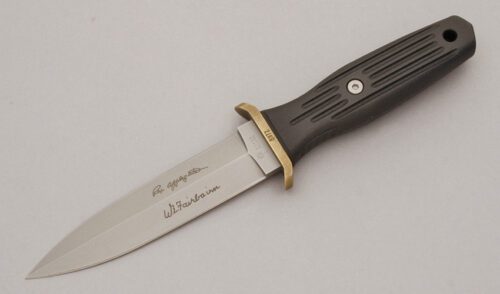Boker Knives Applegate Fairbairn Dagger with Black FRN Handle handle material - Obverse Side - Item #KLC10798