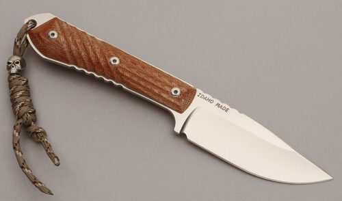 Chris Reeve Nyala Skinner with Natural Canvas Micarta Onlays handle material - Obverse Side - Item #KLC10801