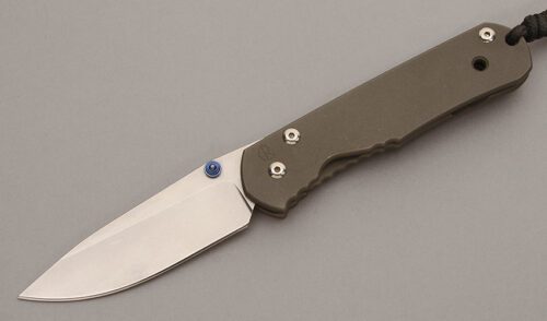 Chris Reeve Large Sebenza Framelock Folder with Titanium Frame handle material - Obverse Side - Item #KLC10813