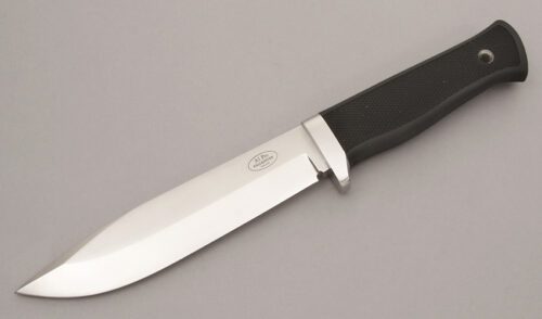 FallKniven Knives A1 Pro Swedish Survival Knife with Textured Zytel Handle handle material - Obverse Side - Item #KLC10834
