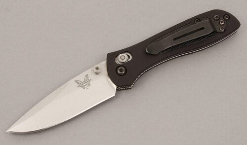 Benchmade Knives 707 Sequel Folder with Black Aluminum Frame handle material - Obverse Side - Item #KLC10904