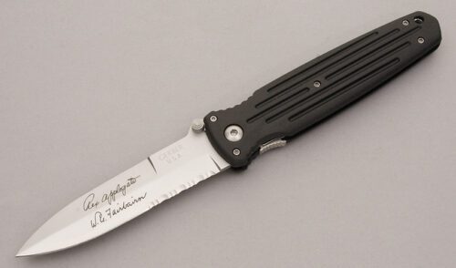 Gerber Knives Applegate/Fairbairn Combat with FRN handle material - Obverse Side - Item #KLC10977