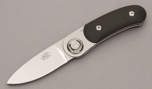A.G. Russell Paul Axial Lock with Black Zytel Scales handle material - Obverse Side - Item #KLC10979